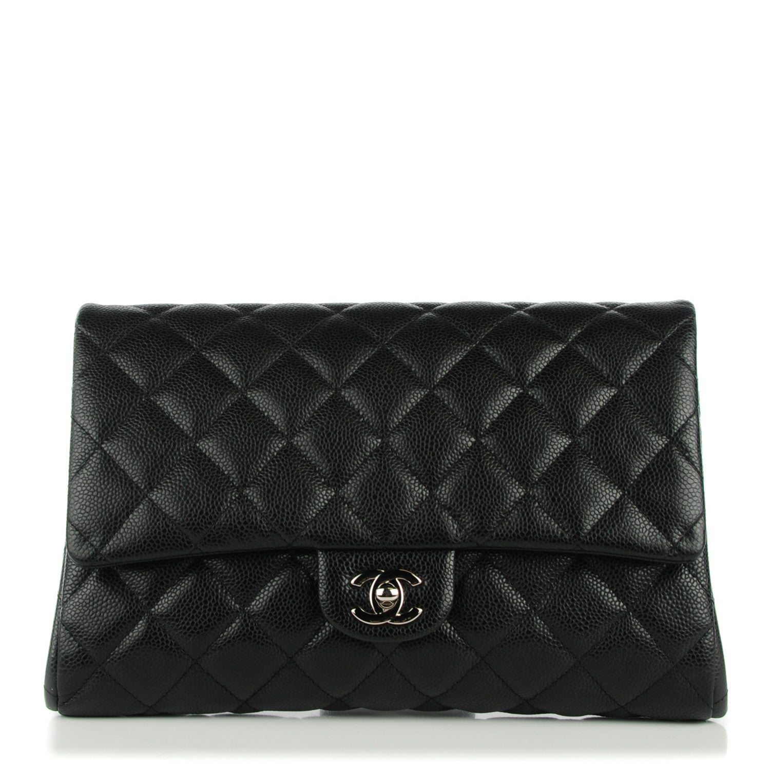 Chanel Caviar Quilted Clutch With Chain Flap Black 1 of 7