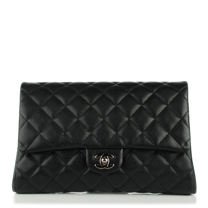 Chanel Caviar Quilted Clutch With Chain Flap Black 1 of 7