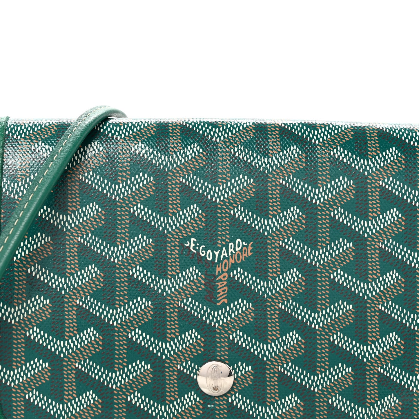 Goyardine Plumet Wallet Clutch Green