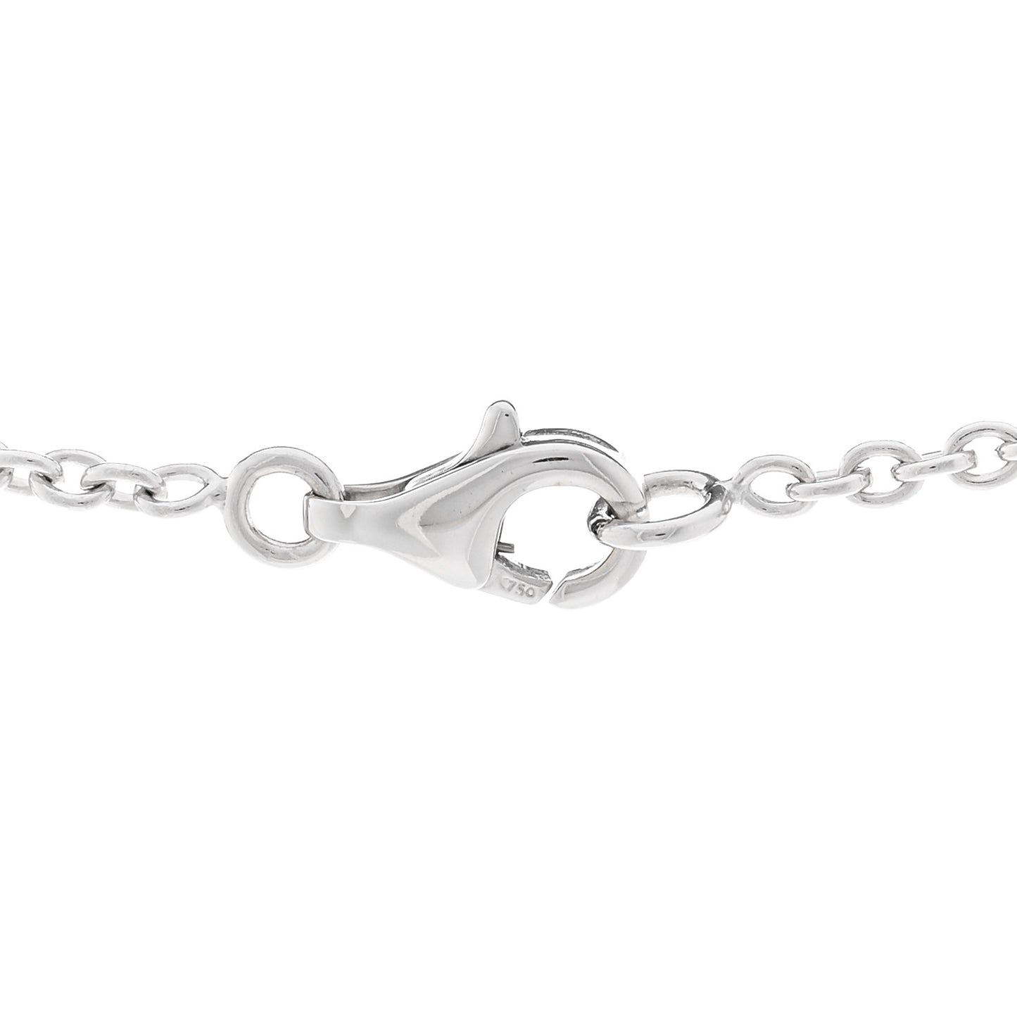 18K White Gold Interlocking LOVE Necklace