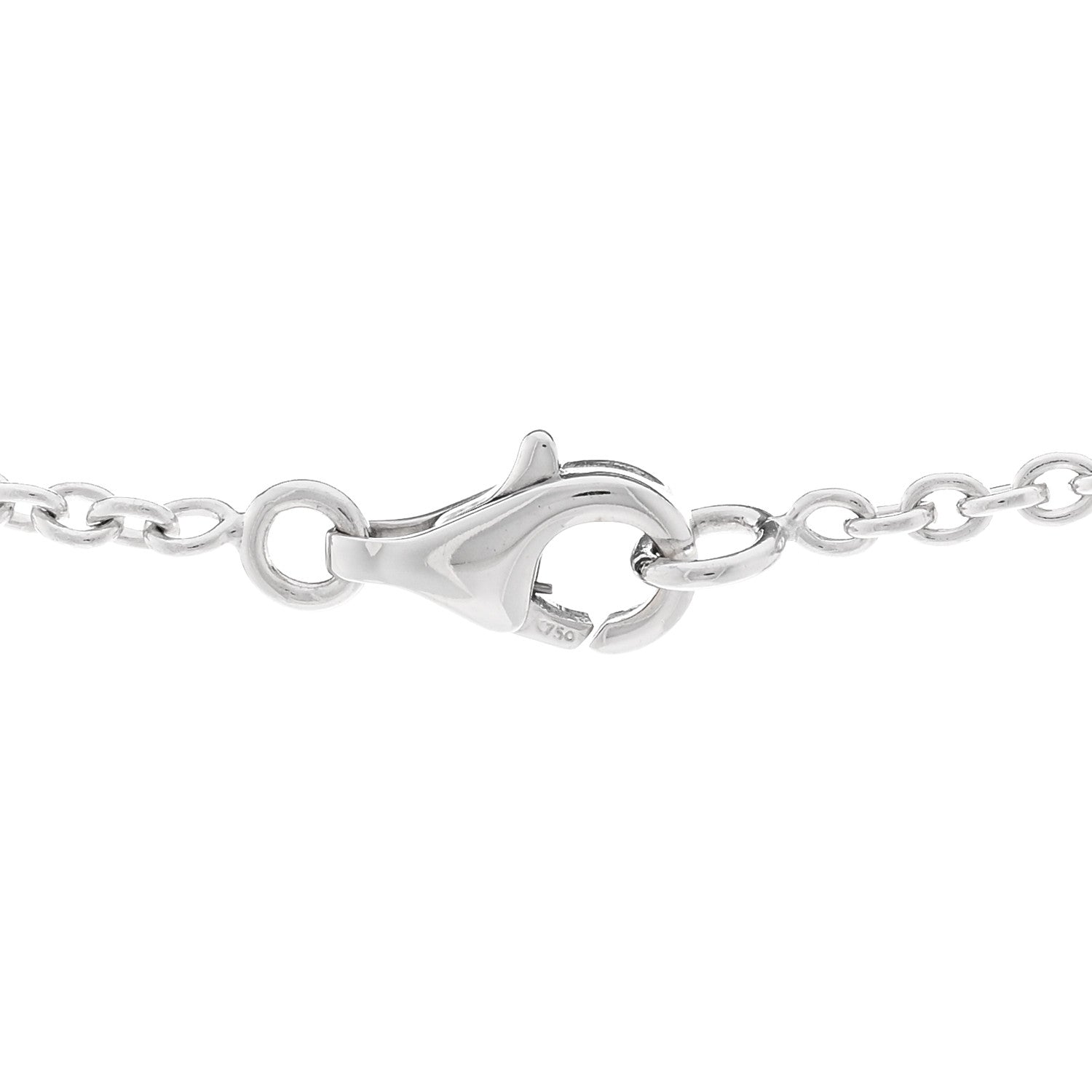 Cartier 18K White Gold Interlocking LOVE Necklace 4 of 5