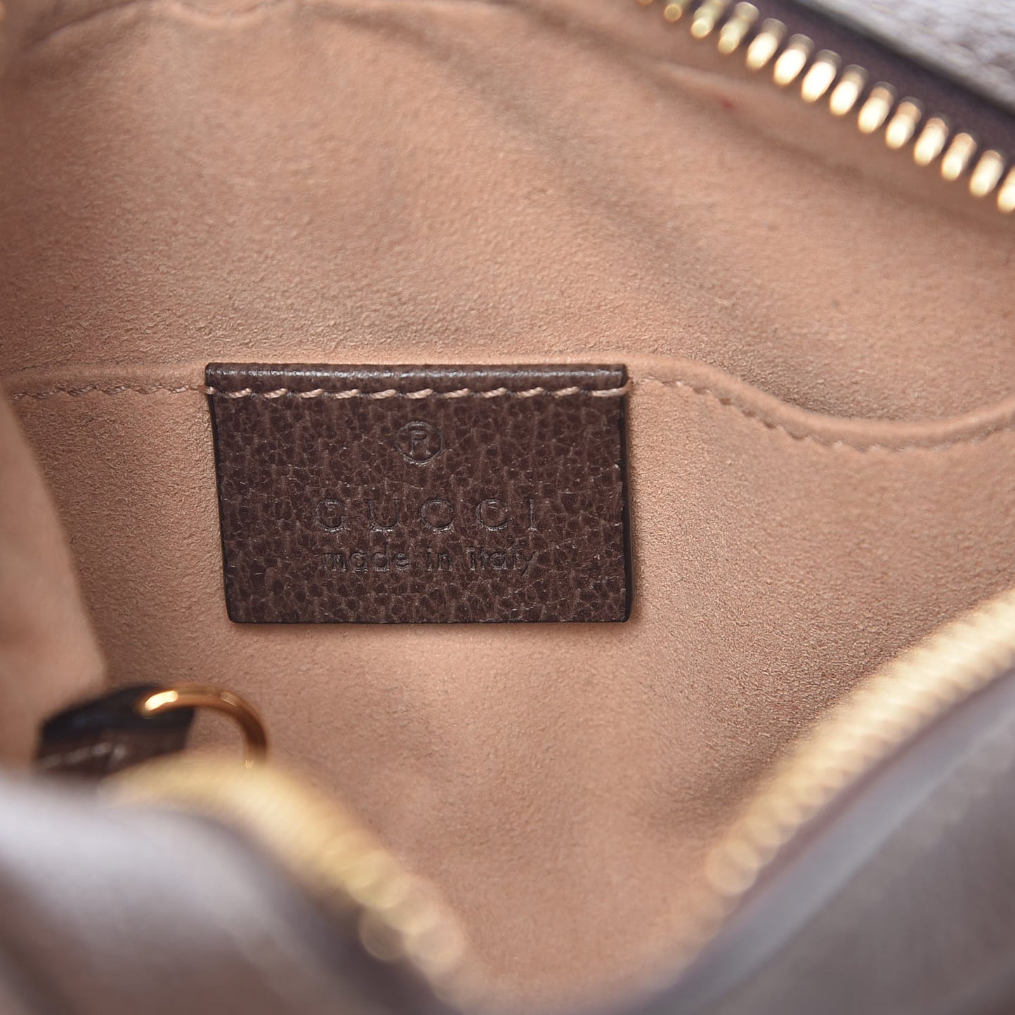 GG Supreme Monogram Web Mini Ophidia Shoulder Bag Brown