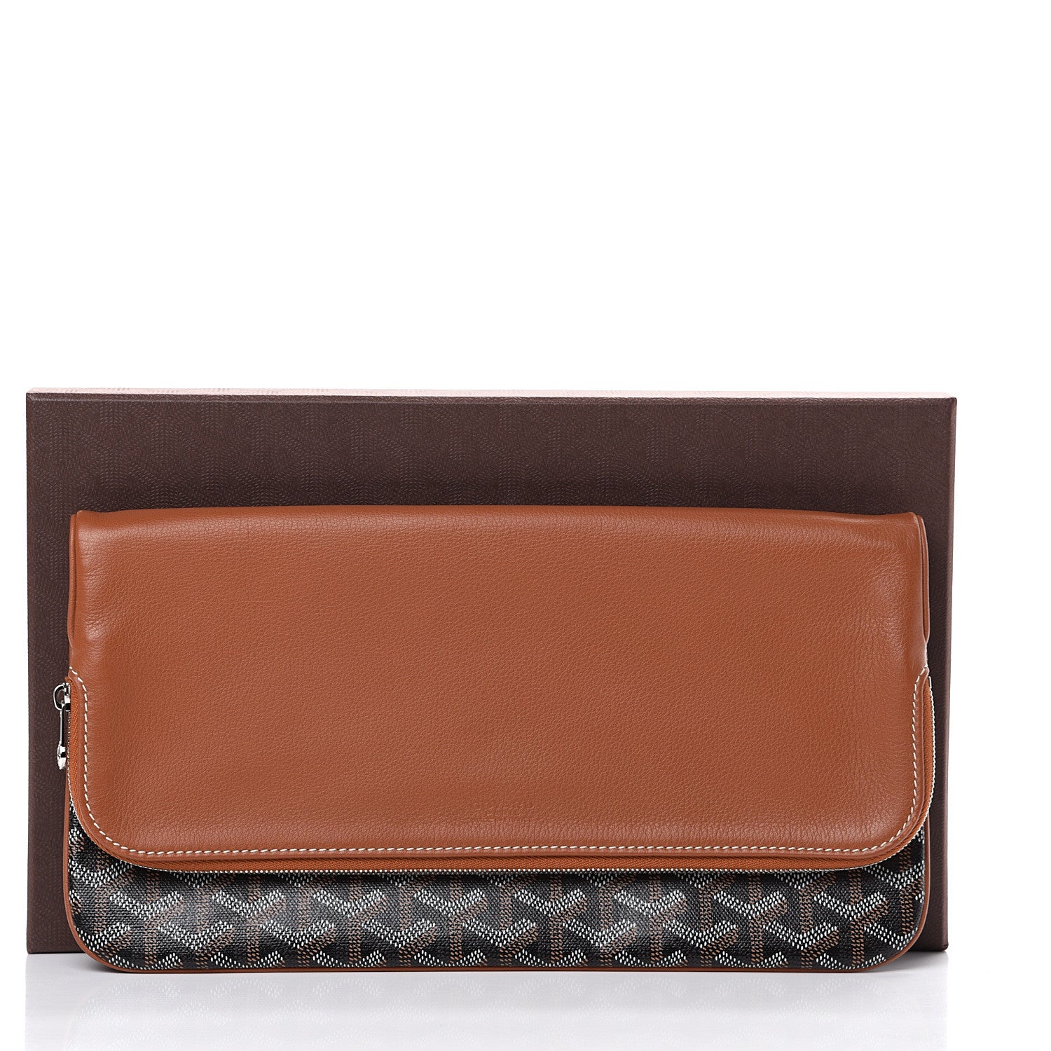 Goyard Goyardine Sainte Marie Soft Clutch Black Gold 10 of 10