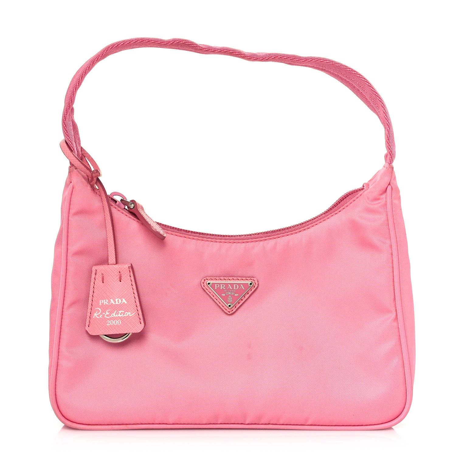 Prada Tessuto Nylon Mini Re-Edition 2000 Bag Begonia 1 of 12