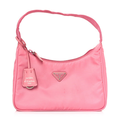 Prada Tessuto Nylon Mini Re-Edition 2000 Bag Begonia 1 of 12