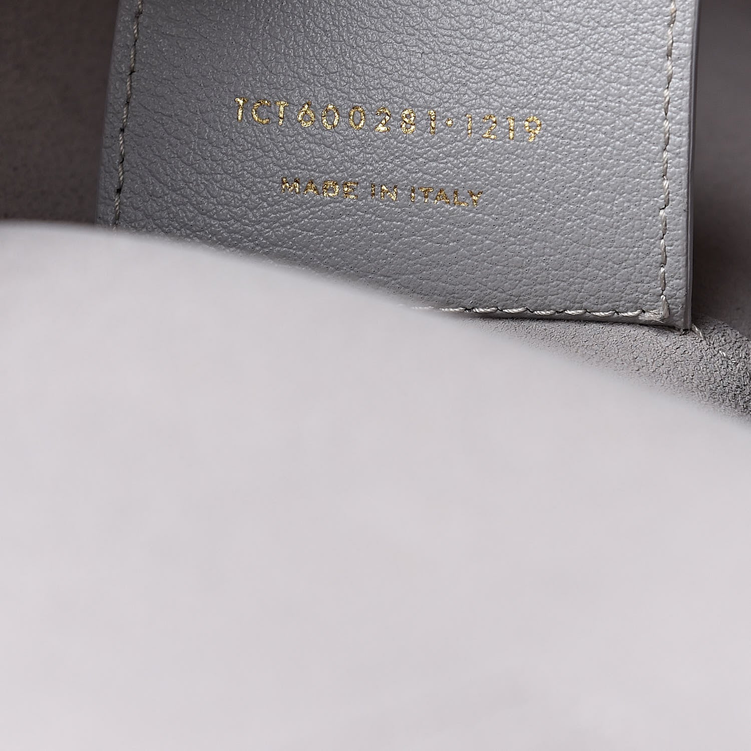 Saint Laurent Calfskin Large Shopping Tote Light Gray 8 of 11