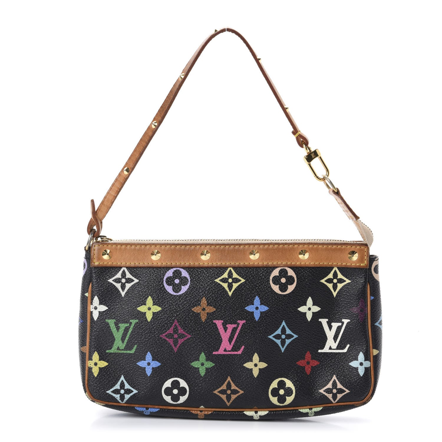 Louis Vuitton Monogram Multicolor Pochette Accessories Black 1 of 11