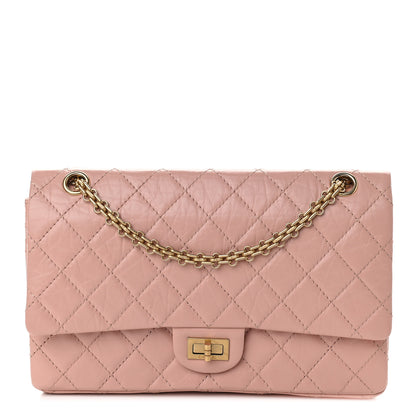 Chanel Aged Calfskin Quilted 2.55 Reissue 226 Flap Pink 1 of 9