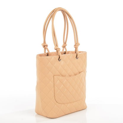 Chanel Calfskin Quilted Medium Cambon Tote Beige 2 of 8