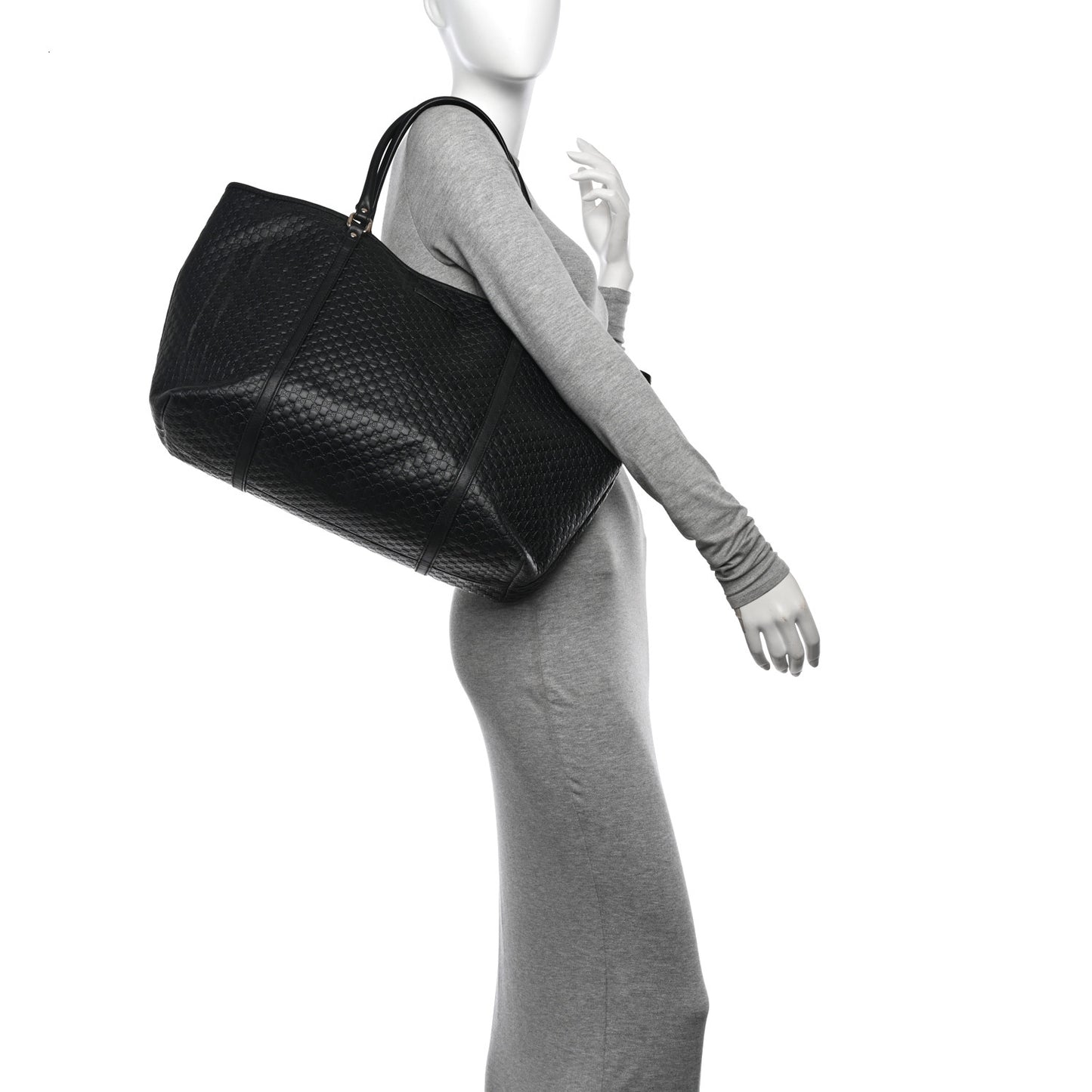 Microguccissima Large Joy Tote  Black
