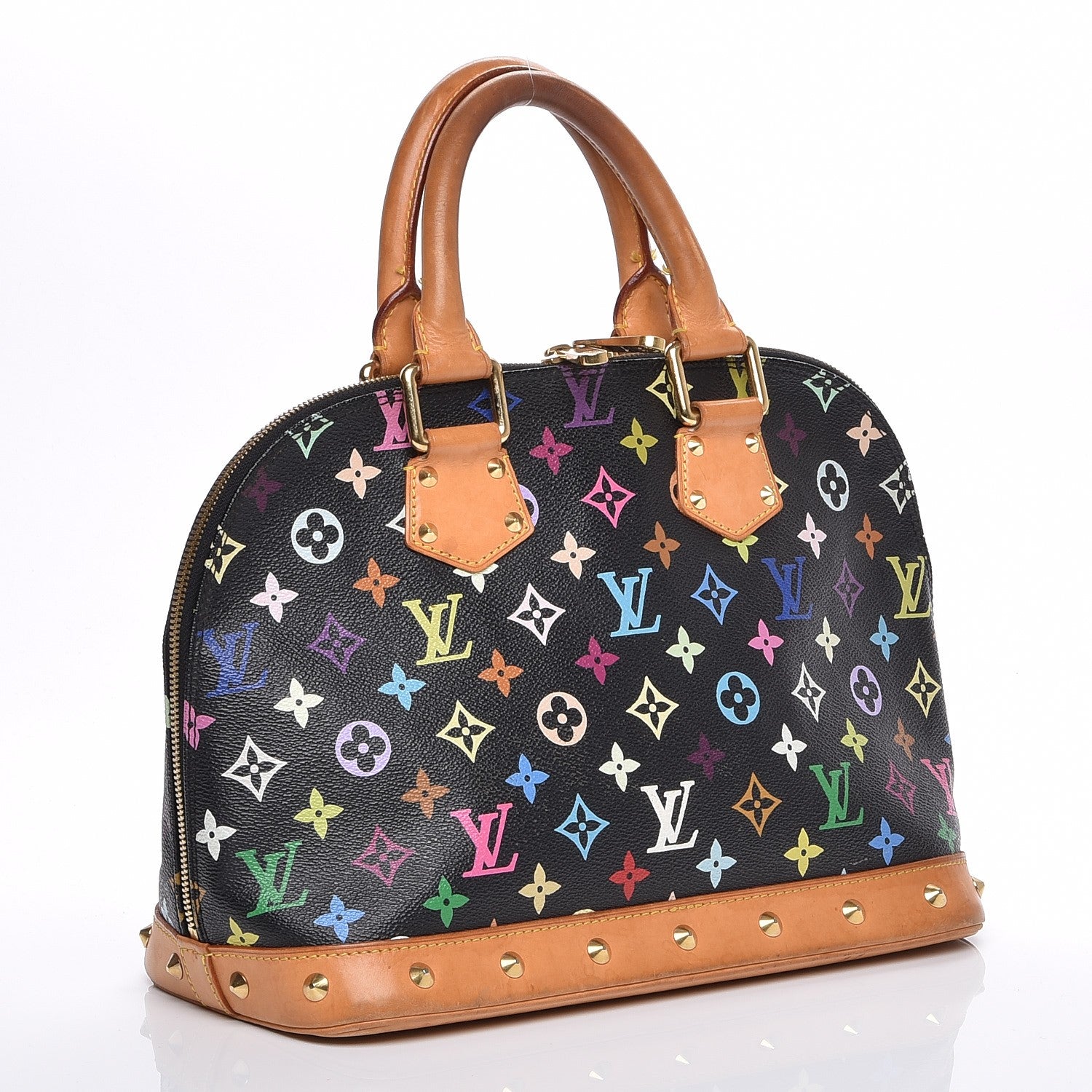 Louis Vuitton Monogram Multicolor Alma Black 3 of 7