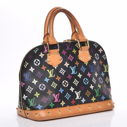 Louis Vuitton Monogram Multicolor Alma Black 3 of 7