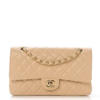 Chanel Caviar Quilted Medium Double Flap Beige Clair 1 of 9
