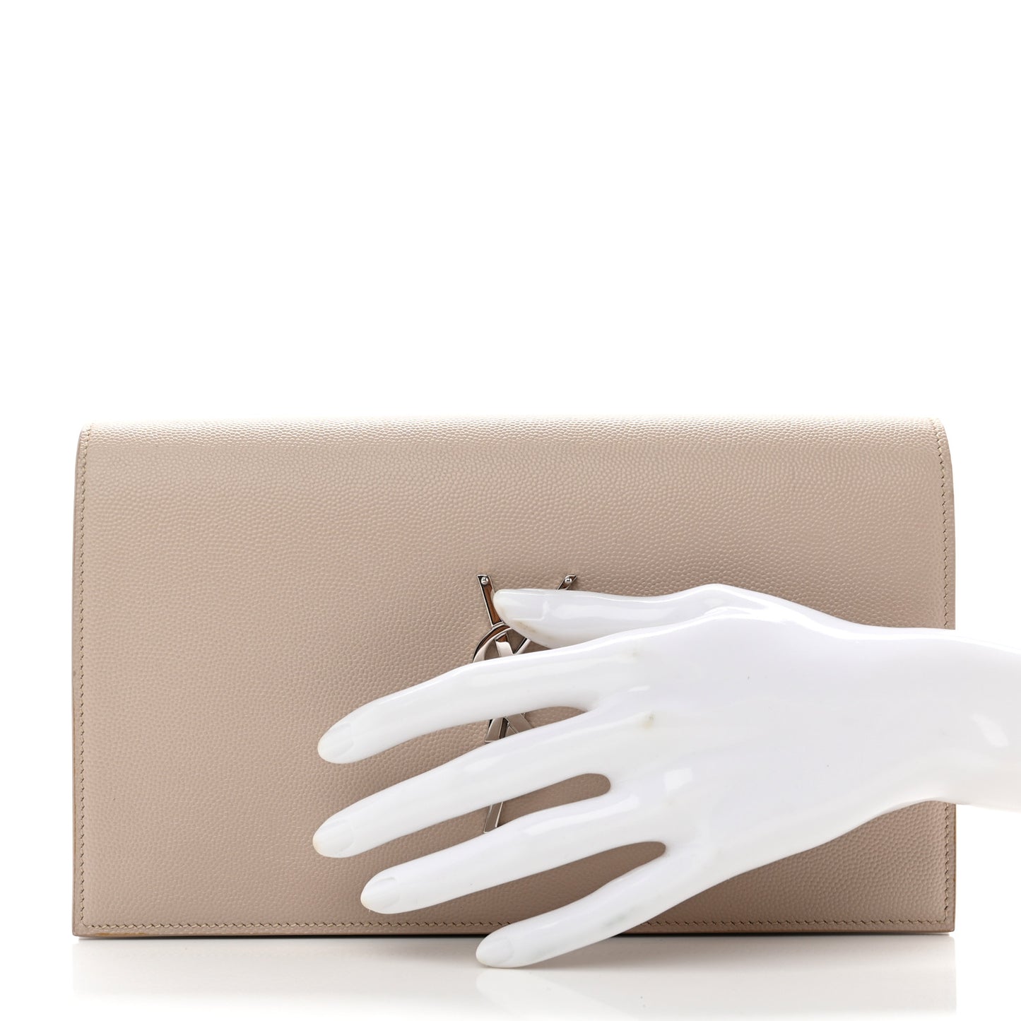 Grain De Poudre Classic Kate Monogram Clutch Powder