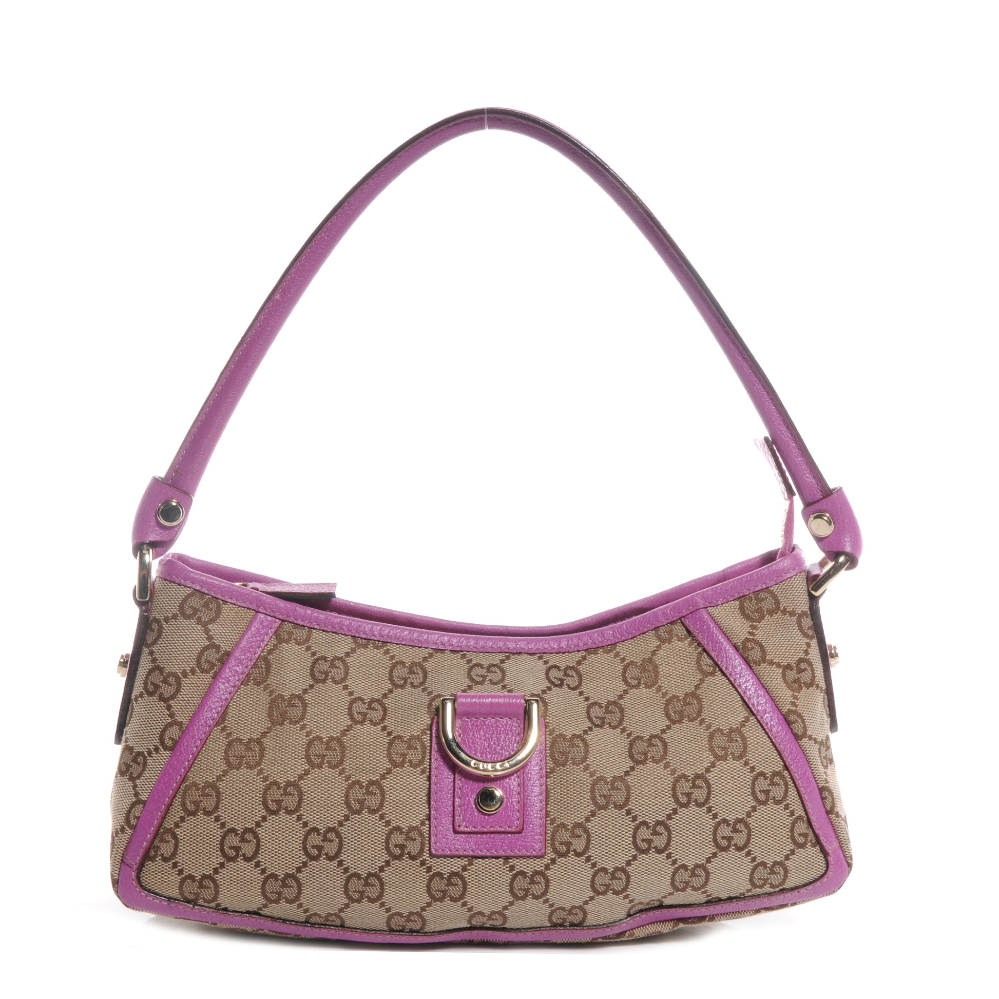 Gucci Monogram Abbey Pochette Fuchsia 1 of 7