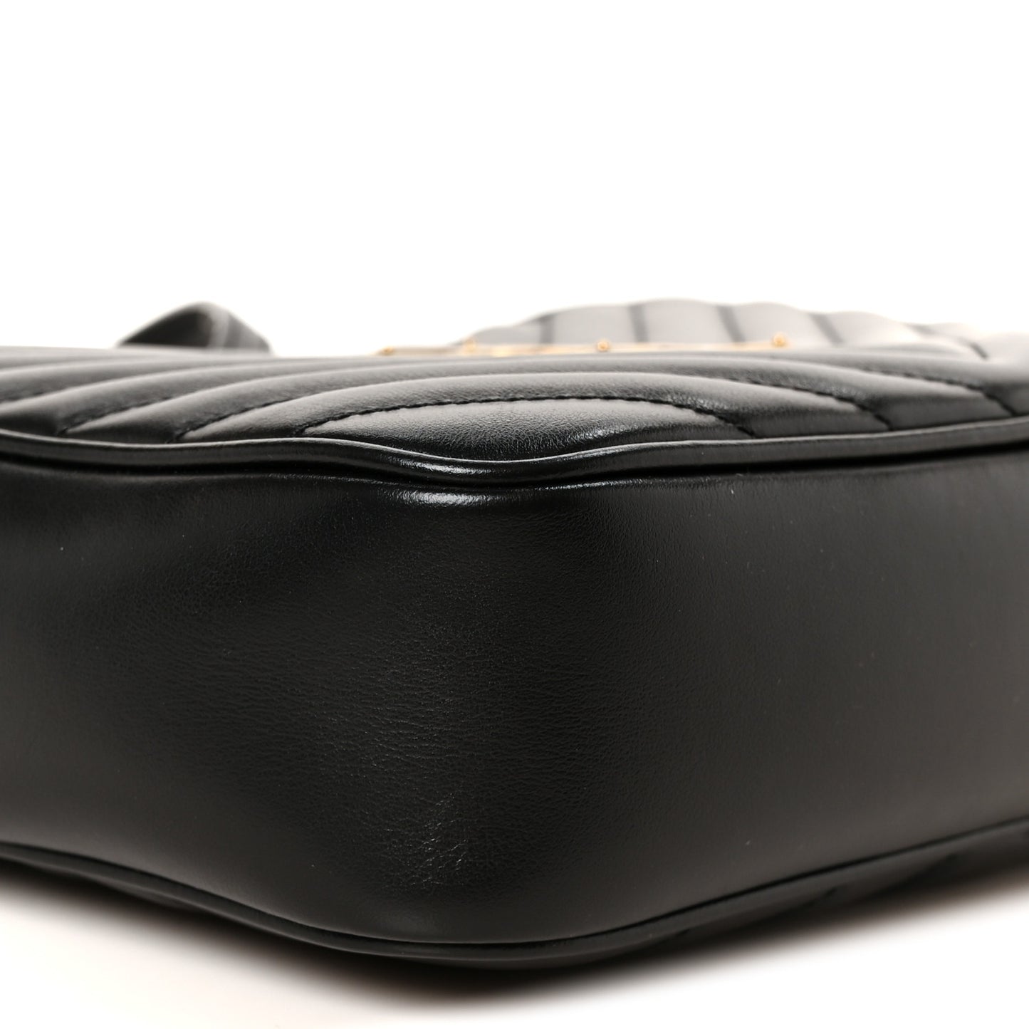 Calfskin Matelasse Monogram Lou Camera Bag Black