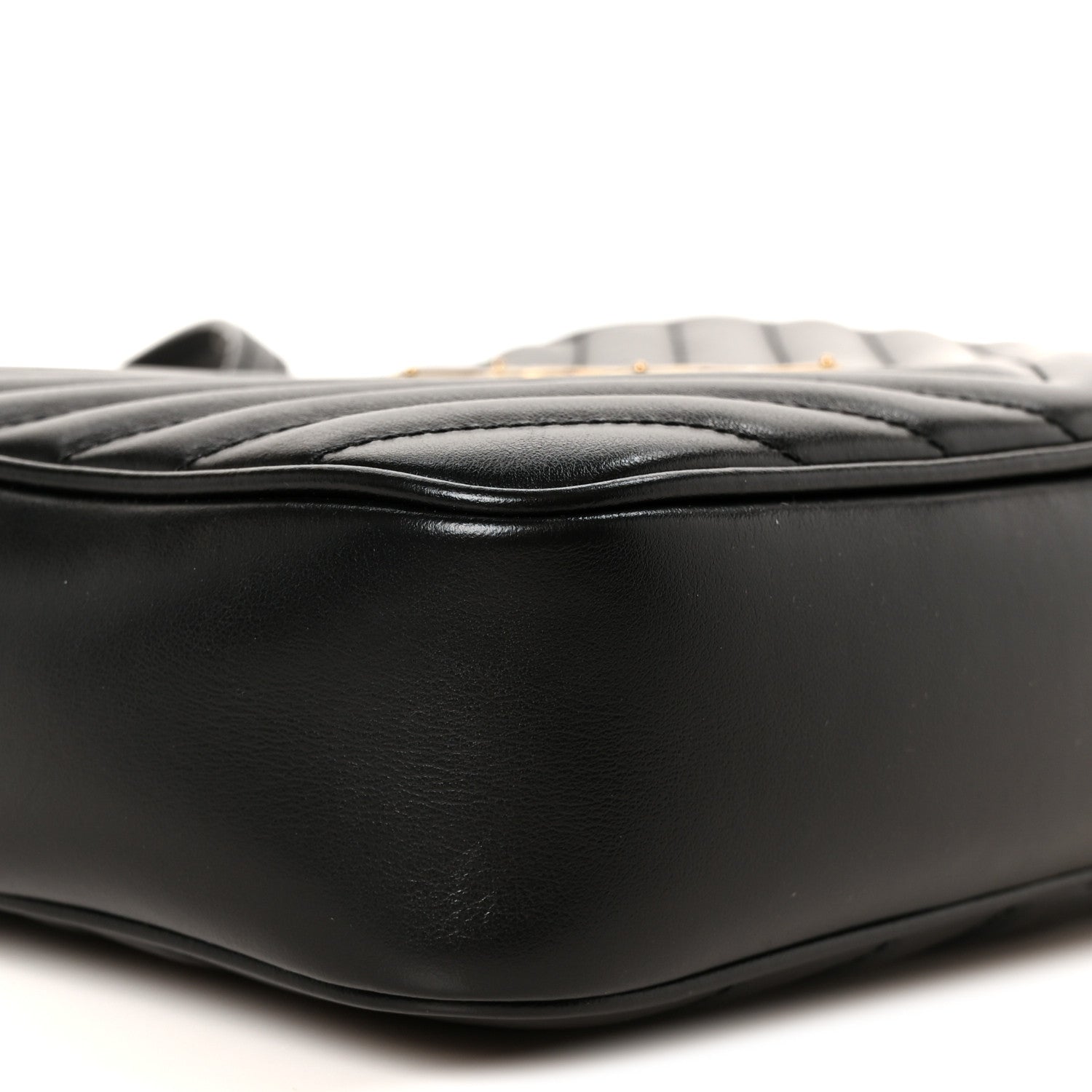 Saint Laurent Calfskin Matelasse Monogram Lou Camera Bag Black 9 of 10
