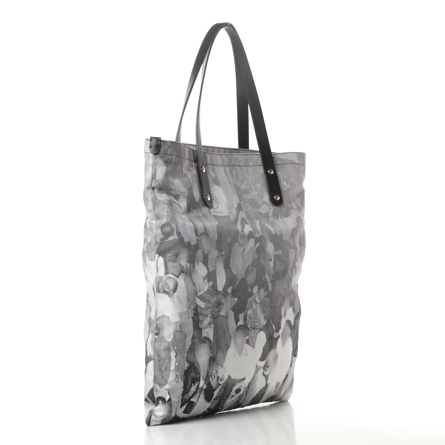 Burberry Nylon London Montage Print Flat Tote Bag Black 3 of 11