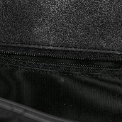 Chanel Calfskin Quilted Flap Tote Black 12 of 15