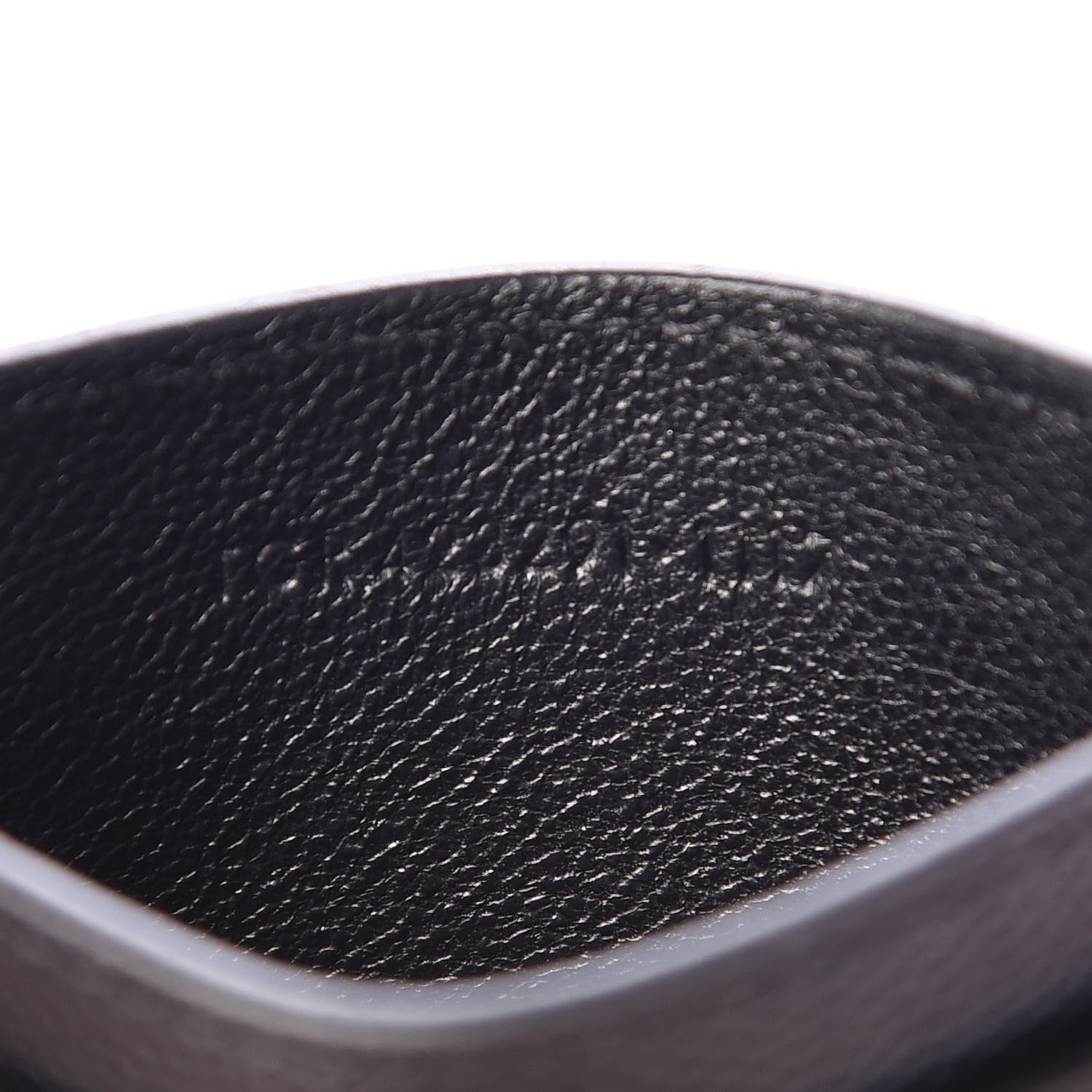 Saint Laurent Grain De Poudre Matelasse Chevron Monogram Credit Card Case Black 7 of 9