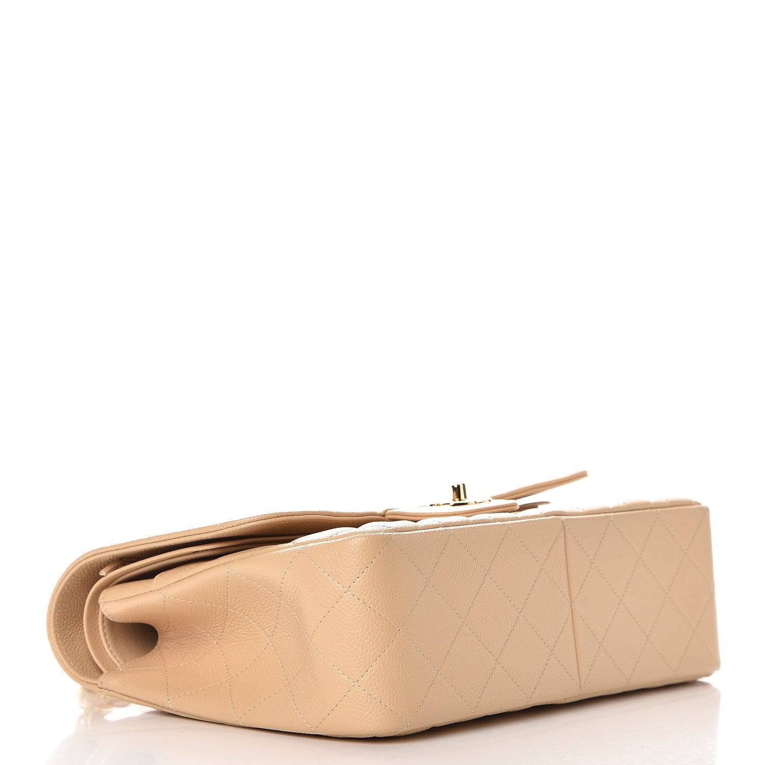 Chanel Caviar Quilted Jumbo Double Flap Beige Clair 5 of 8