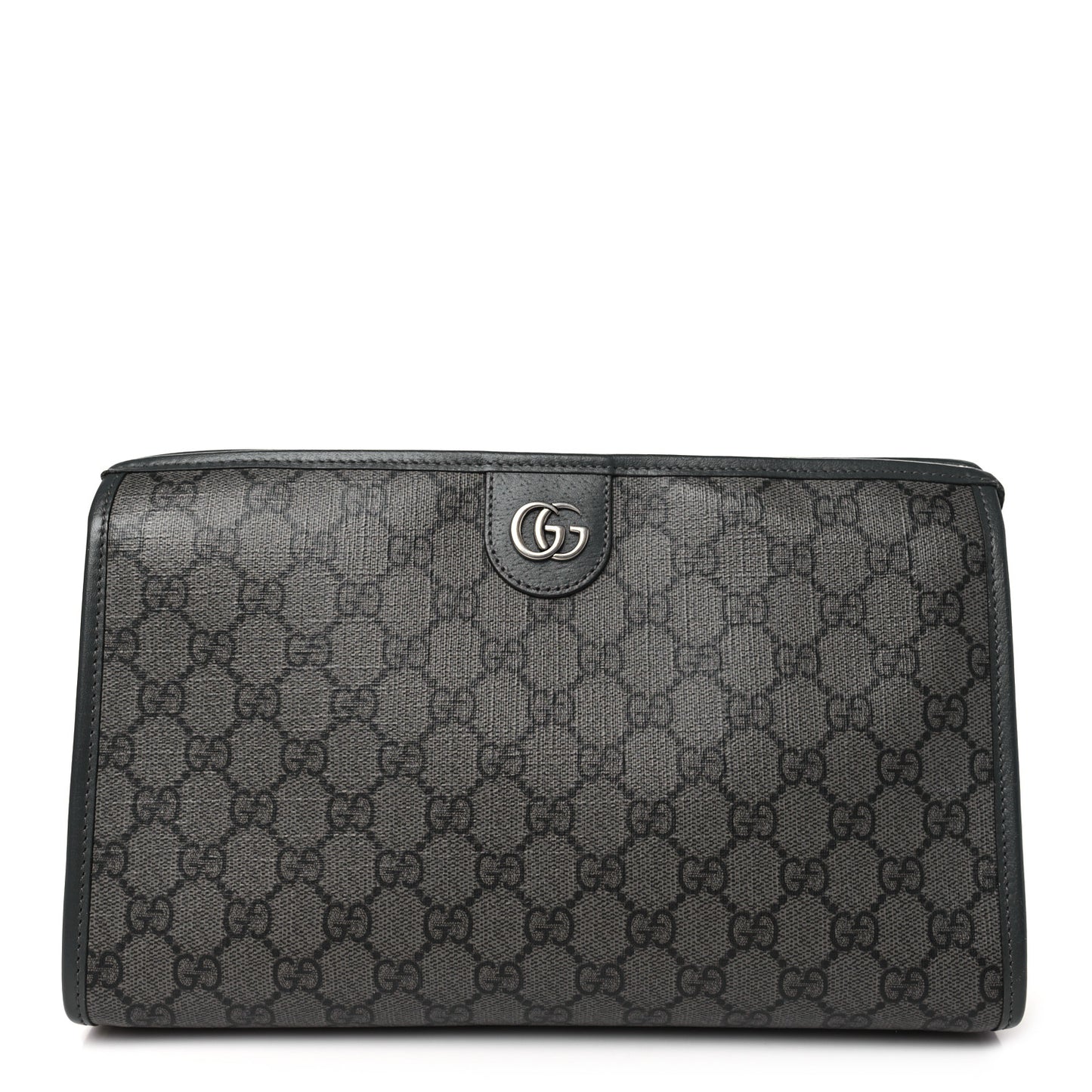 GG Supreme Monogram Ophidia GG Toiletry Case Grey Black
