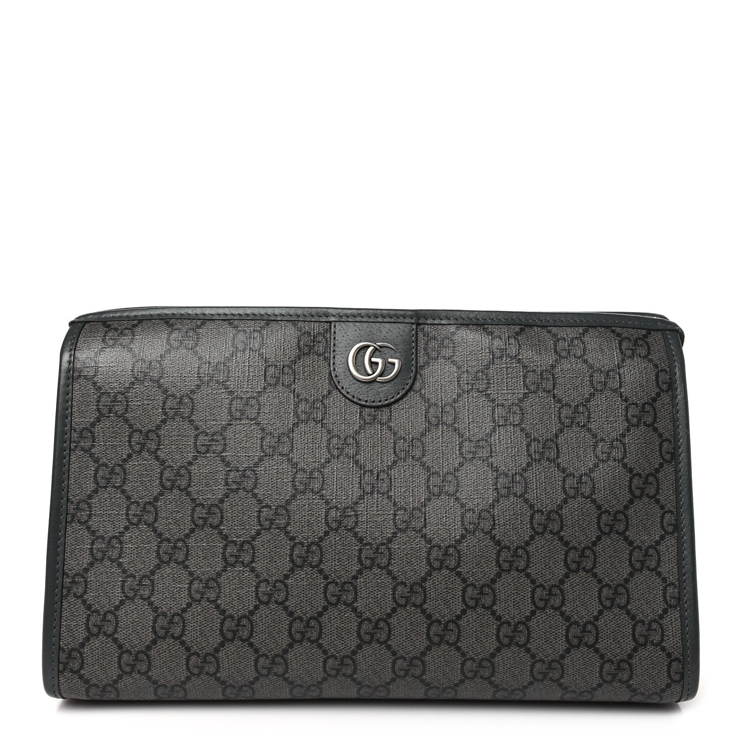Gucci GG Supreme Monogram Ophidia GG Toiletry Case Grey Black 1 of 10