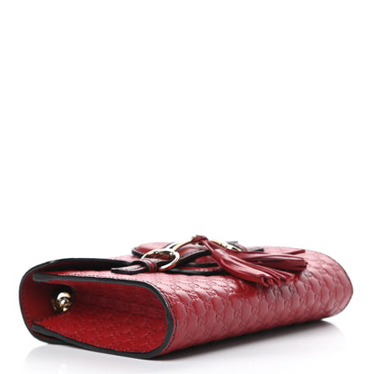 Gucci Soft Microguccissima Mini Emily Chain Shoulder Bag Rosso 4 of 15