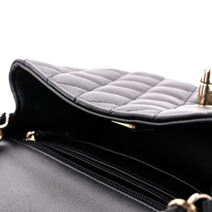 Chanel Lambskin Quilted Mini Rectangular Flap Black 12 of 13