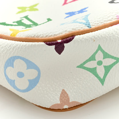Louis Vuitton Monogram Multicolor Pochette Accessories White 7 of 8