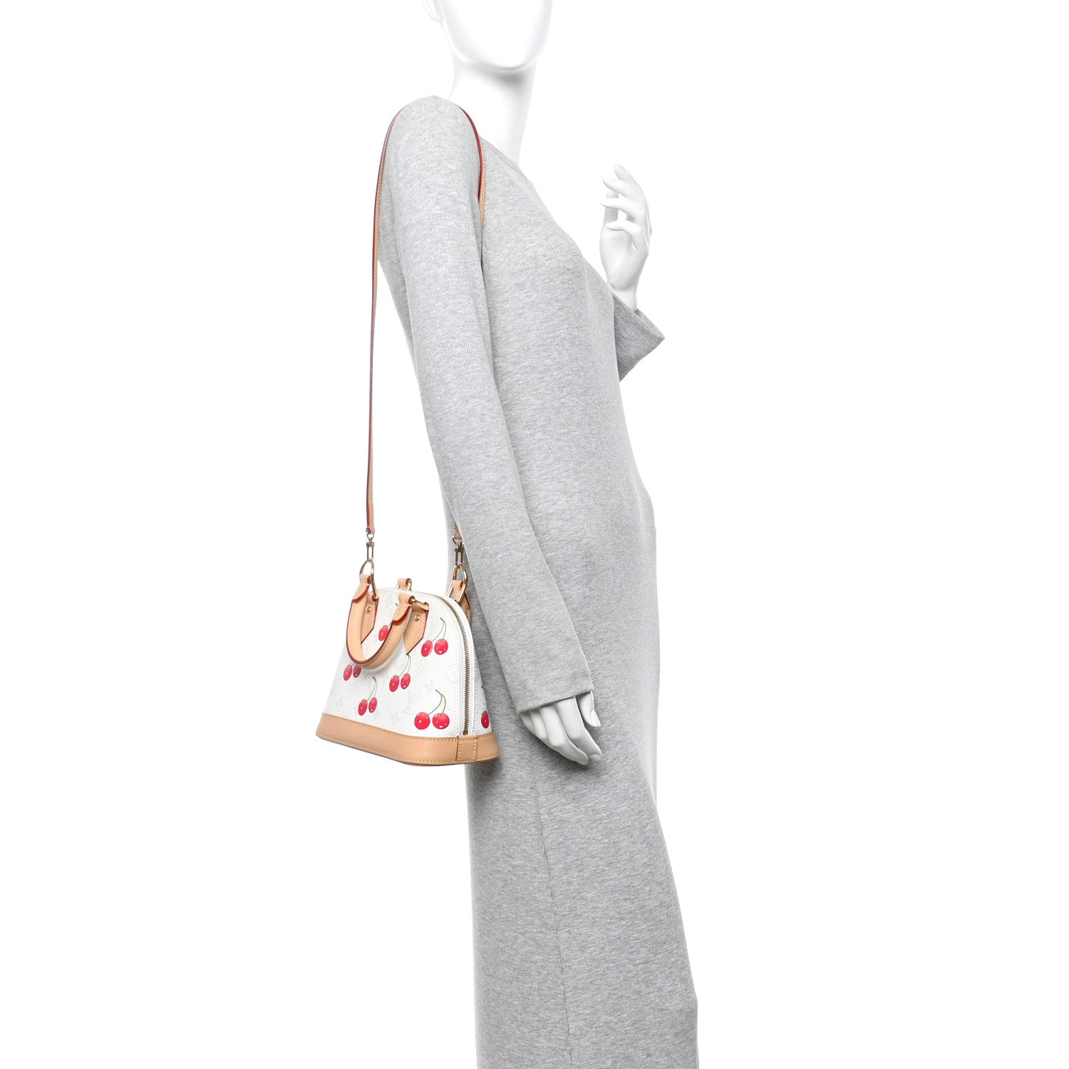 Louis Vuitton LV X TM Monogram Cerises Alma BB White 2 of 10