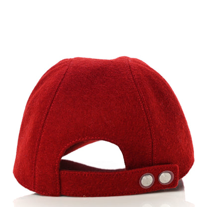 Hermes Wool Davis Varsity Cap 56 Rouge 4 of 6