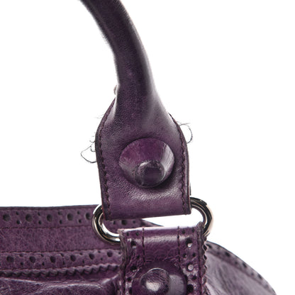 Balenciaga Agneau Giant Brogues Hardware City Raisin 14 of 24