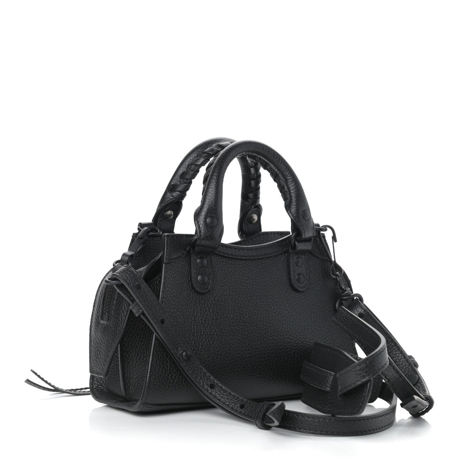 Balenciaga Grained Calfskin Neo Classic Hardware Nano City Crossbody Black 3 of 8