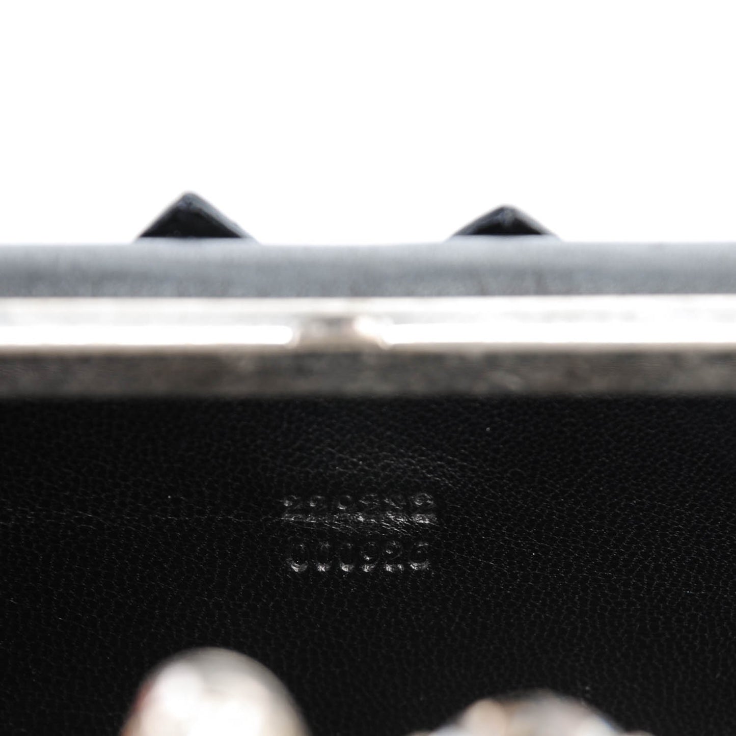 Lambskin Lace-Up Knucklebox Clutch Black