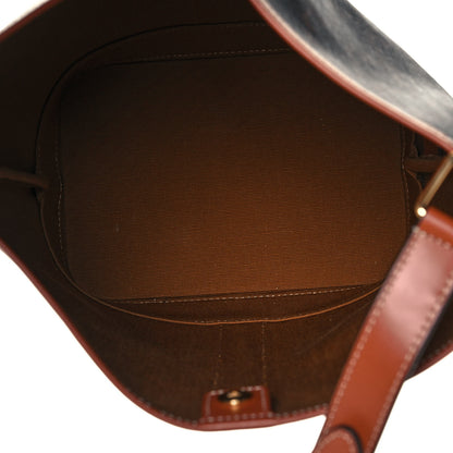 Celine Triomphe Canvas Calfskin Small Bucket Bag Tan 5 of 13