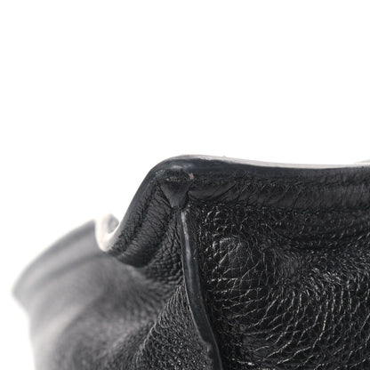 Prada Glace Calfskin Etiquette Shopping Bag Black Astrale 16 of 17