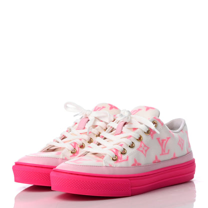 Louis Vuitton Technical Fabric Monogram Stellar Sneakers 35.5 Rose Pop 3 of 8