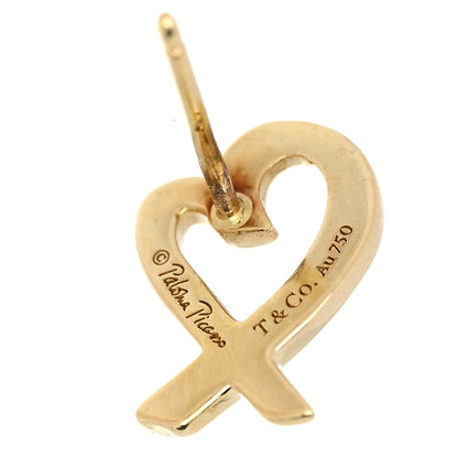 Tiffany 18K Yellow Gold Mini Paloma Picasso Loving Heart Earrings 4 of 4