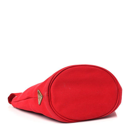 Prada Canapa Small Shopping Tote Rosso 4 of 10