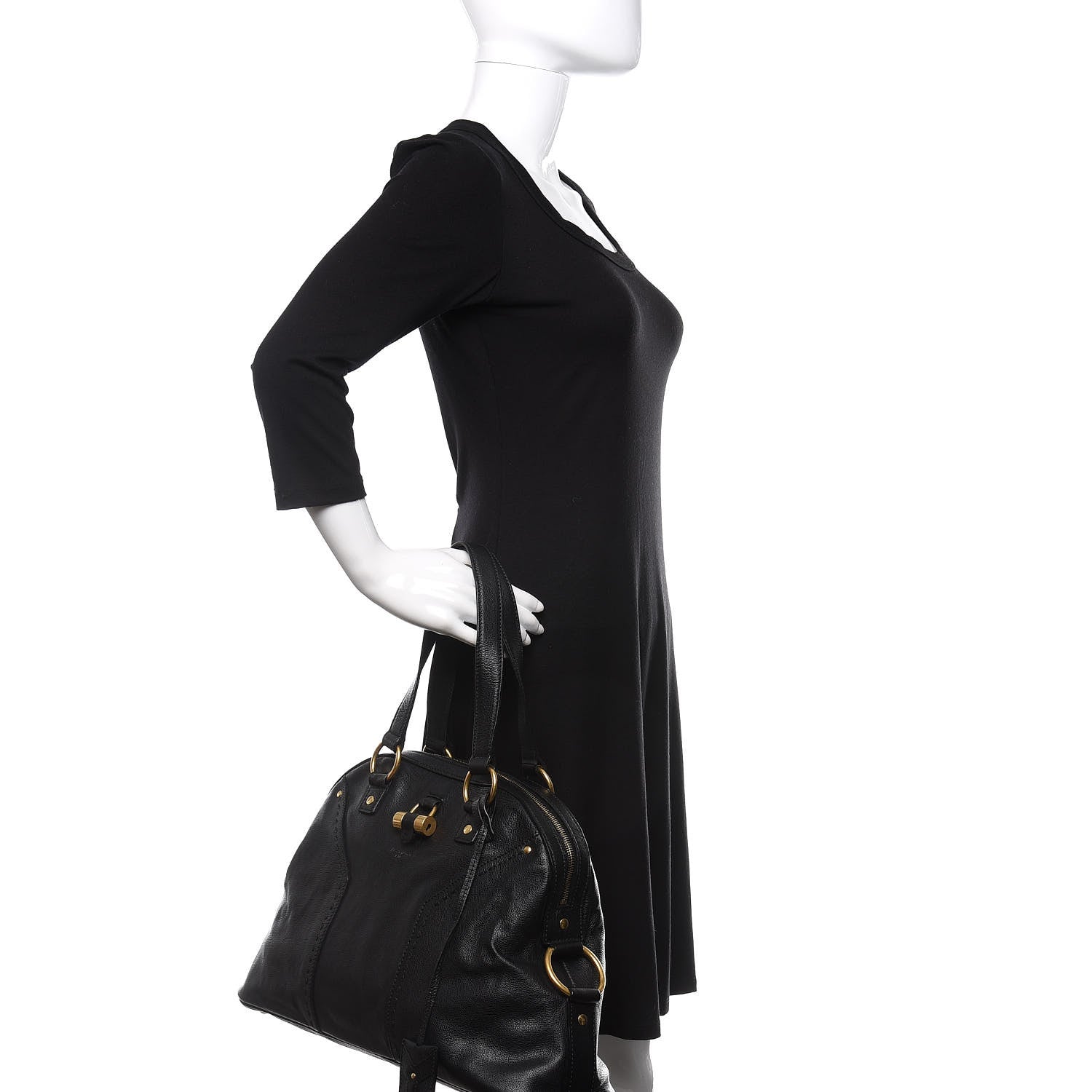 Saint Laurent Calfskin Large Muse Black 2 of 13