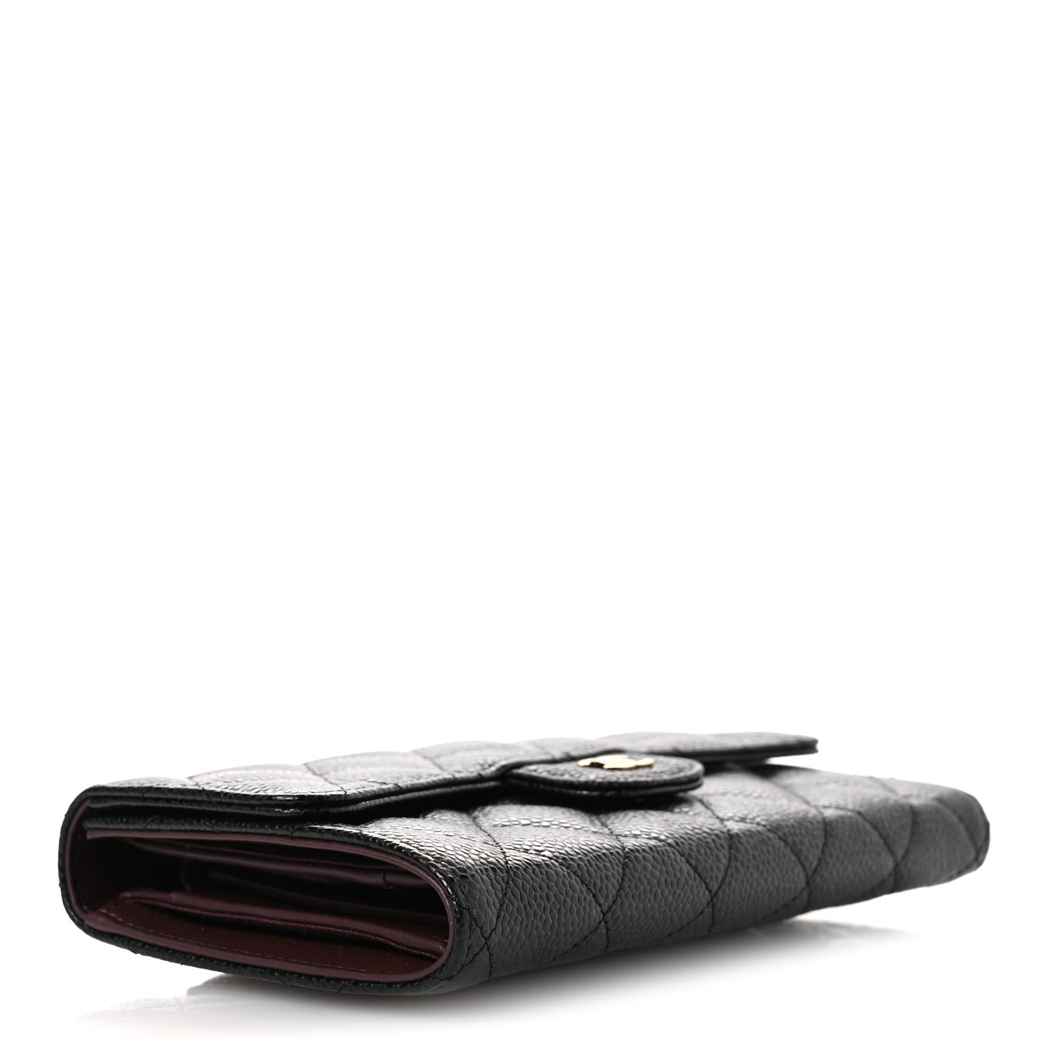 Chanel Caviar Quilted Large Flap Wallet Black 4 of 8