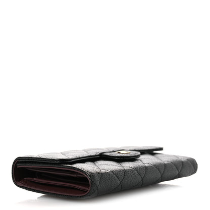 Chanel Caviar Quilted Large Flap Wallet Black 4 of 8