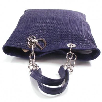 Christian Dior Woven Lady Dior LG Leather Tote 6 of 12