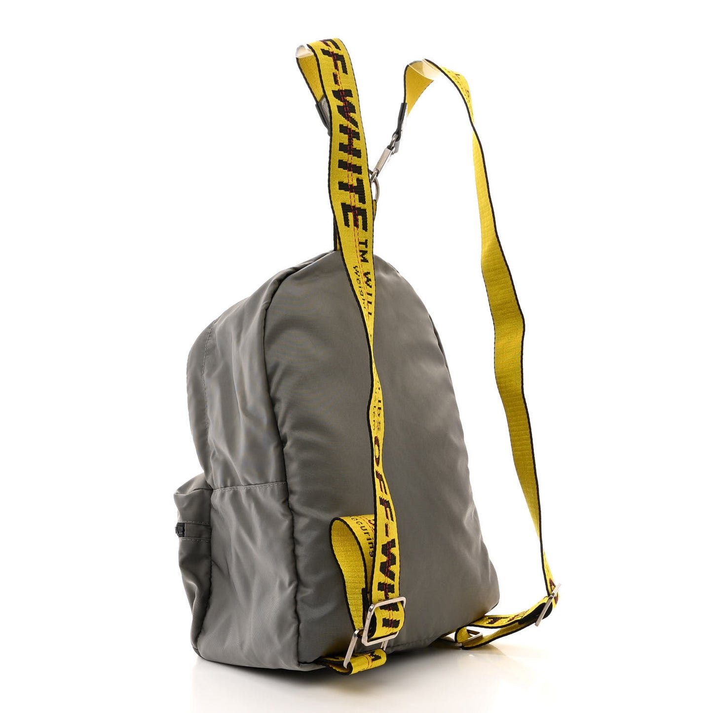 Nylon Mini Binder Backpack Grey