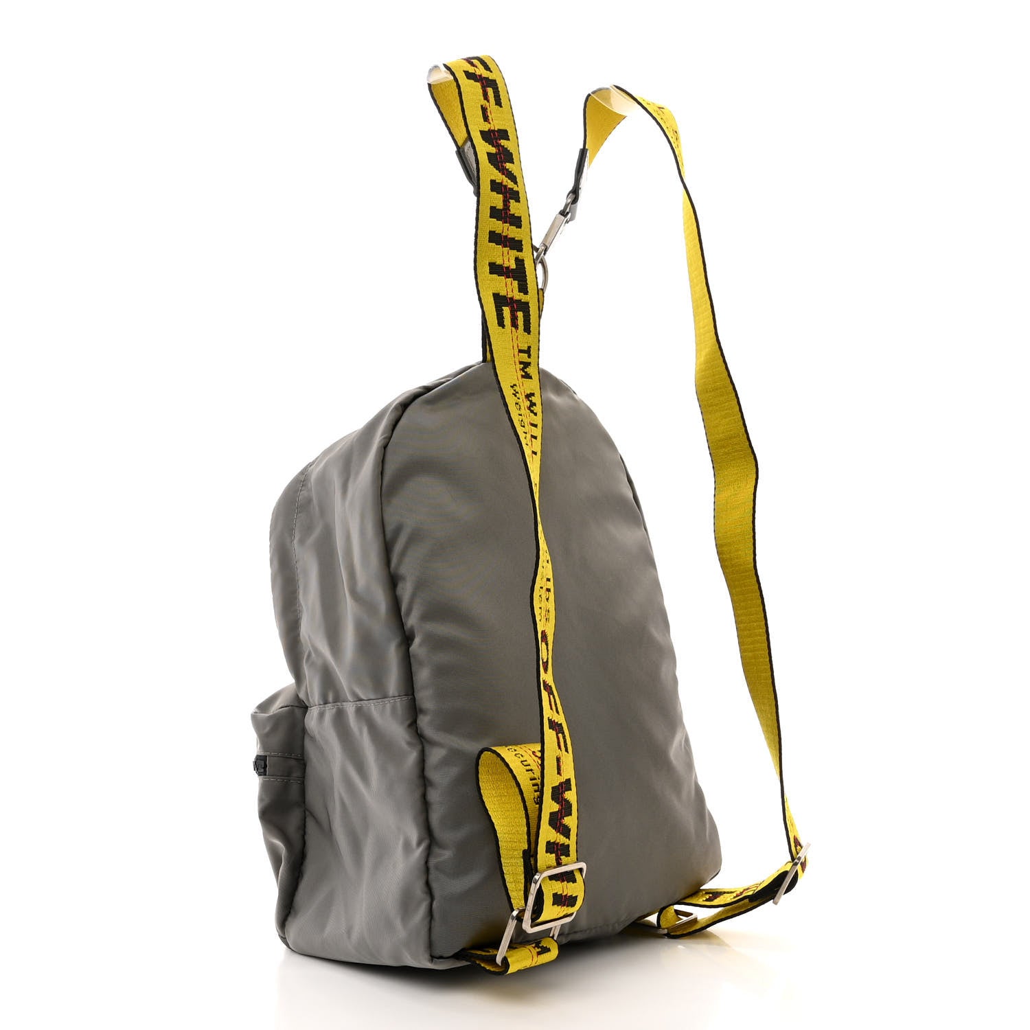 Off-White Nylon Mini Binder Backpack Grey 3 of 10
