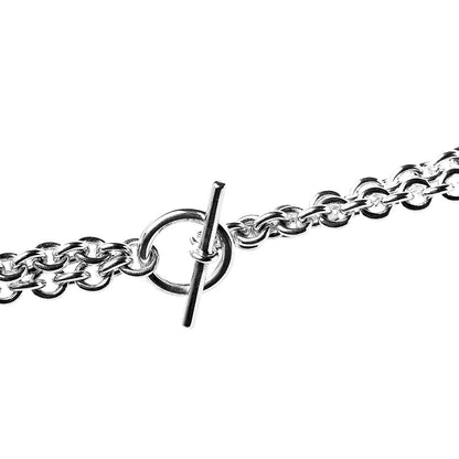 Hermes Sterling Silver Galop Long Necklace GM 5 of 7