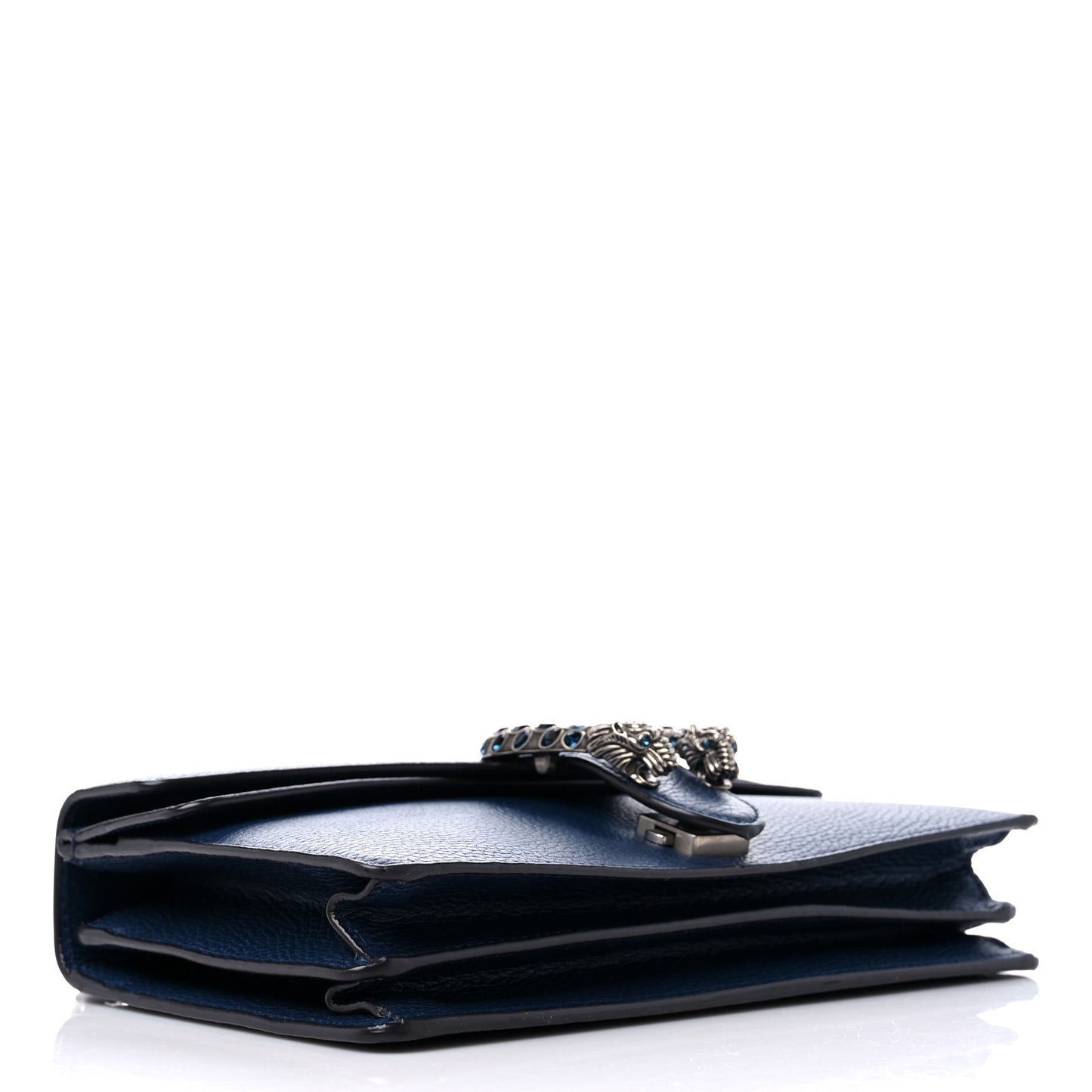 Dollar Calfskin Crystal Small Dionysus Shoulder Bag Blue Agata Montana Sapphire