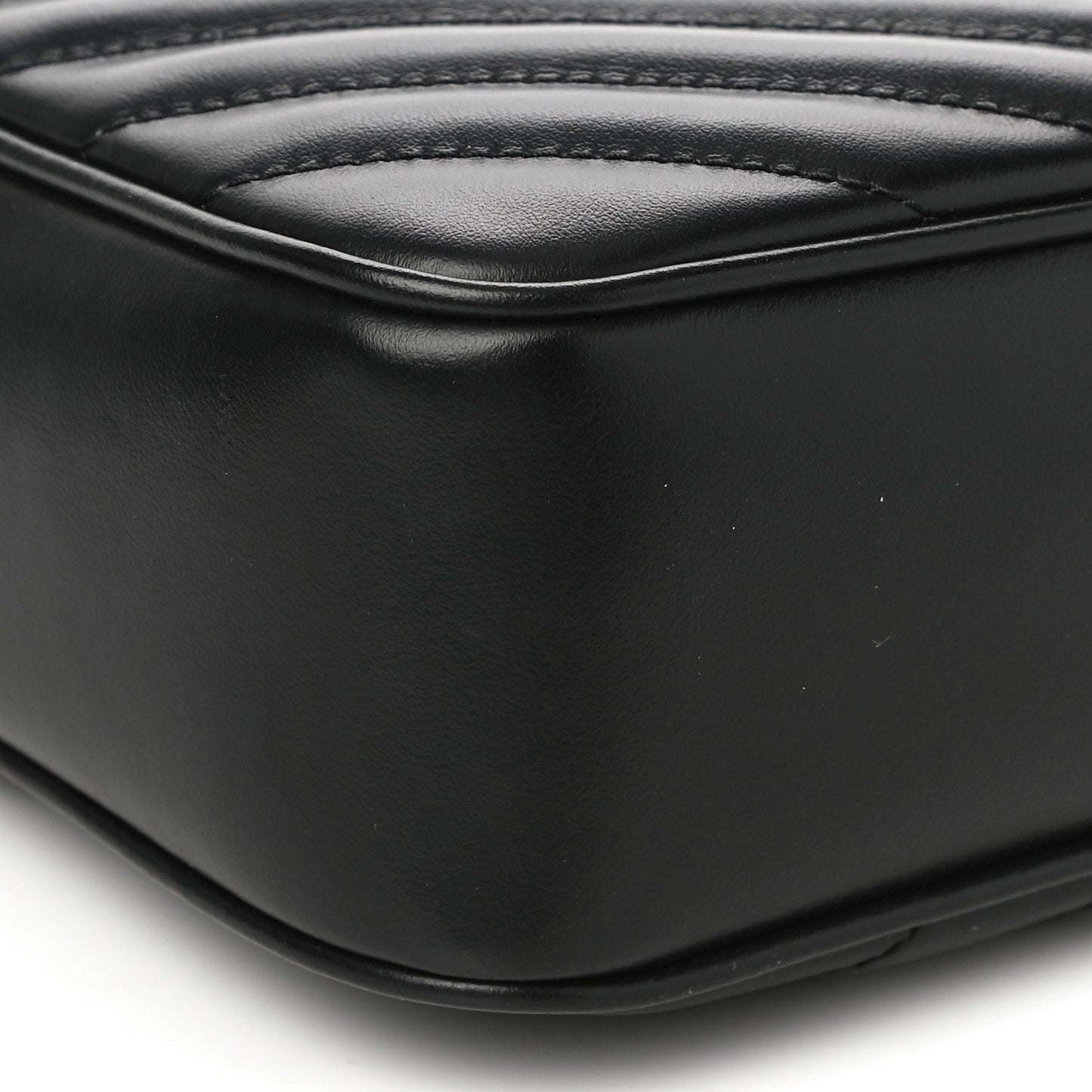 Calfskin Matelasse Monogram Lou Camera Bag Black