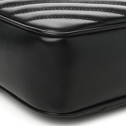 Saint Laurent Calfskin Matelasse Monogram Lou Camera Bag Black 8 of 11